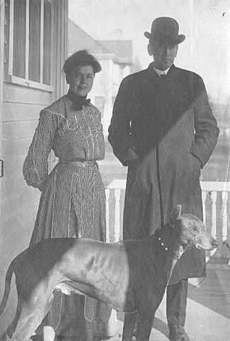 Governor John A. Johnson with his wife Elinore and their dog Ray