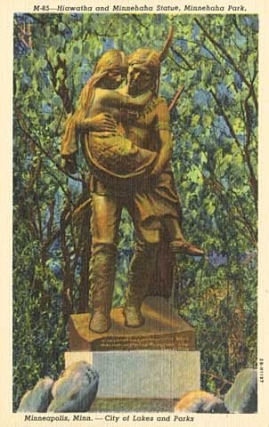 Hiawatha statue, Minnehaha Park, Minneapolis