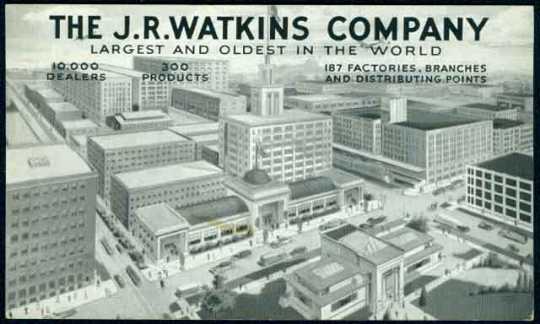 Bird's-eye view of J.R. Watkins Company