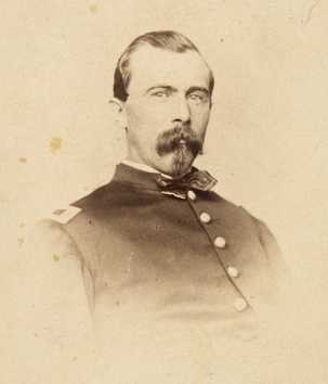 Black and white photograph of Lieutenant Josias King, 1862. 