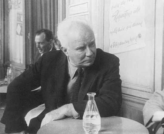 Black and white photograph of Adolf Dehn in France, 1963.