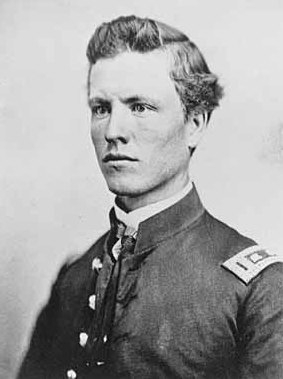 Black and white photograph of Albert Alonzo Ames, ca. 1862.