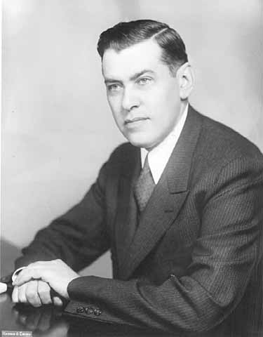 Black and white portrait of Republican Congressman August H. Andresen, c.1936.