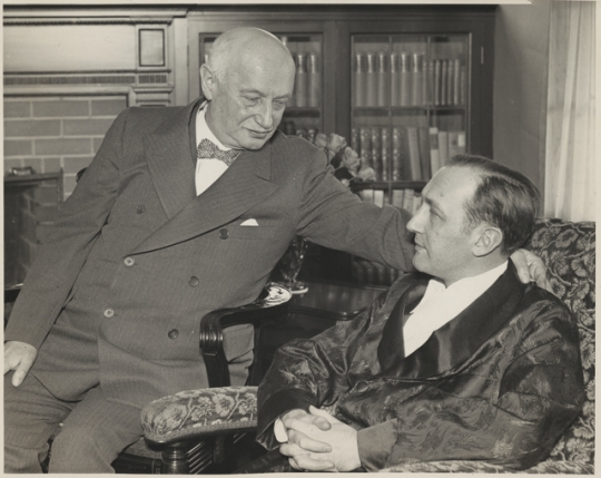 Adolph Bremer with Edward Bremer, his son