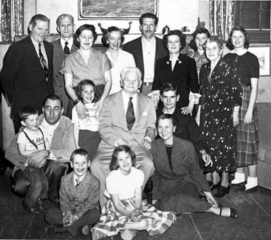 F. Melius Christiansen and family