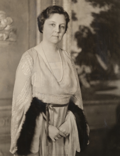 Black and white photograph of Mary Livingston Griggs, c.1936. Photographed by Charles H. Wiebmer. 