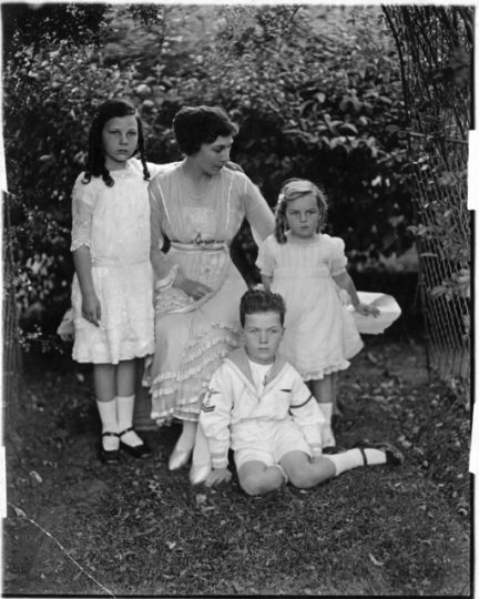 Clotilde M. Irvine and her children