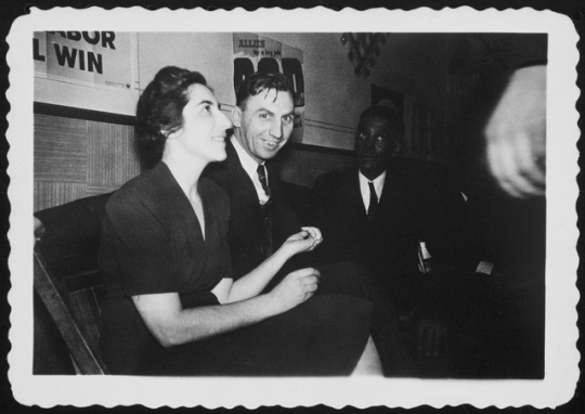 Irene Paull, Joe Paszak, and unidentified person