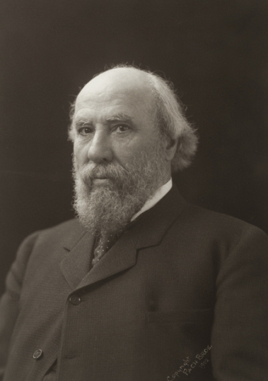 Black and white photograph of James J. Hill, 1902. Photograph by Pach Brothers.