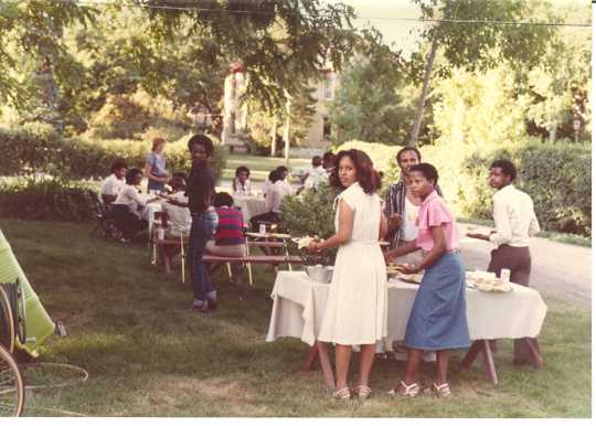 Oromo immigrants and refugees at a social gathering