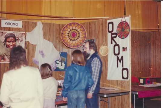 Oromo booth at the Festival of Nations