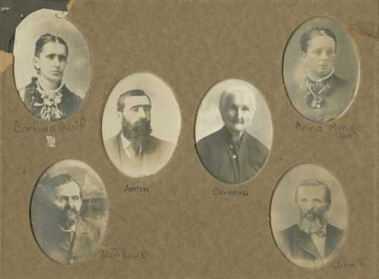 Portraits of members of the Simonet and Wolf families