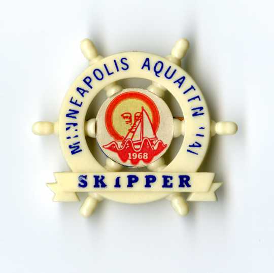 1968 Minneapolis Aquatennial Skipper pin