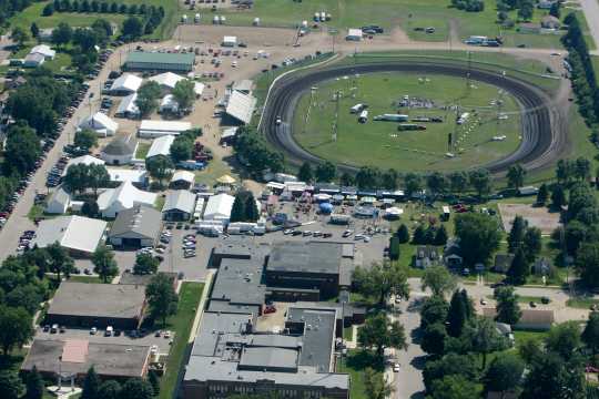 Aerial view of the Murray County Fairgrounds in Slayton, 2010.