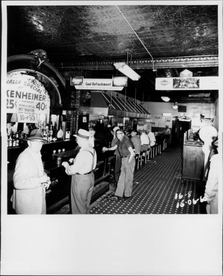 Bar scene at the Valhalla Café