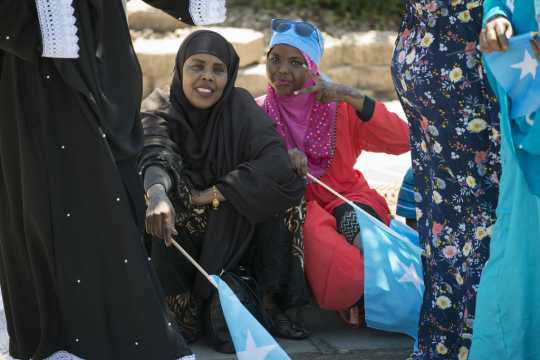 Photograph of women celebrating Somali Independence Day.