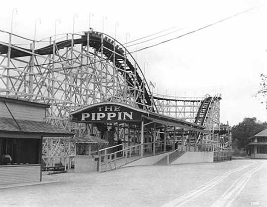 The Pippin roller coaster at Wildwood, 1927.